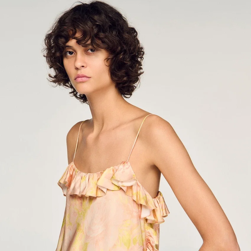 Flower print crop top Flower print crop top