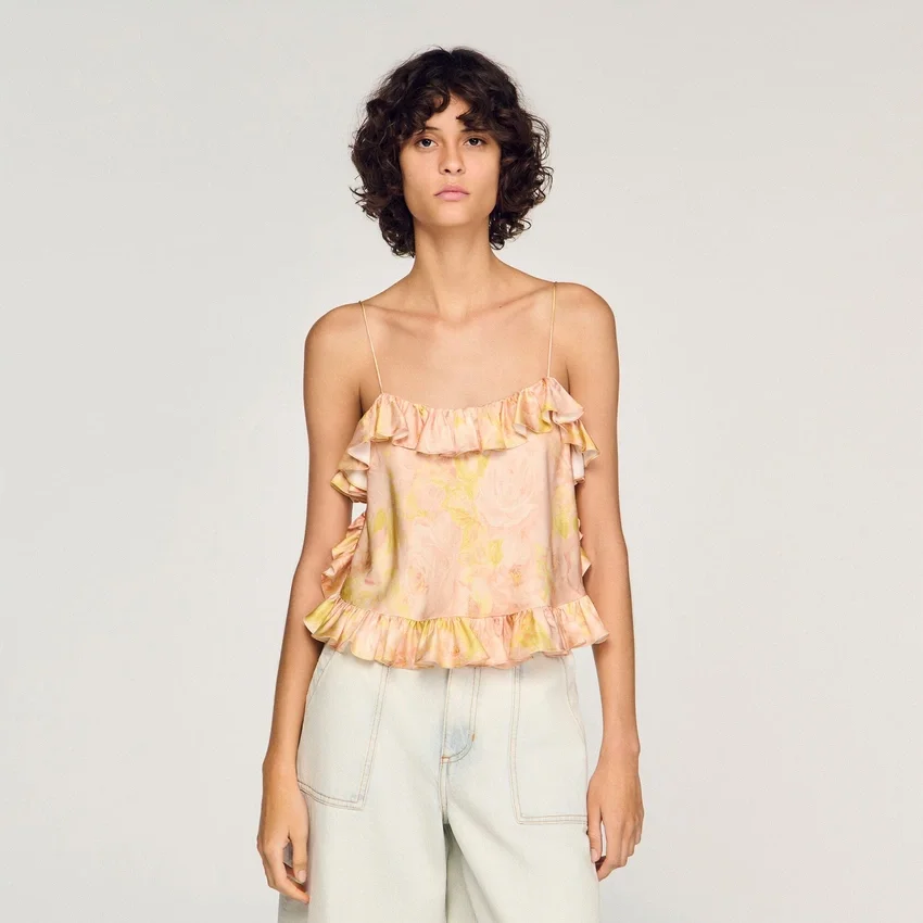 Flower print crop top Flower print crop top