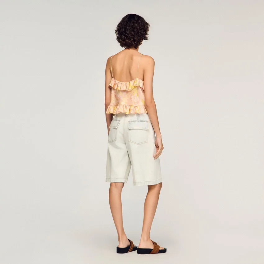 Flower print crop top Flower print crop top