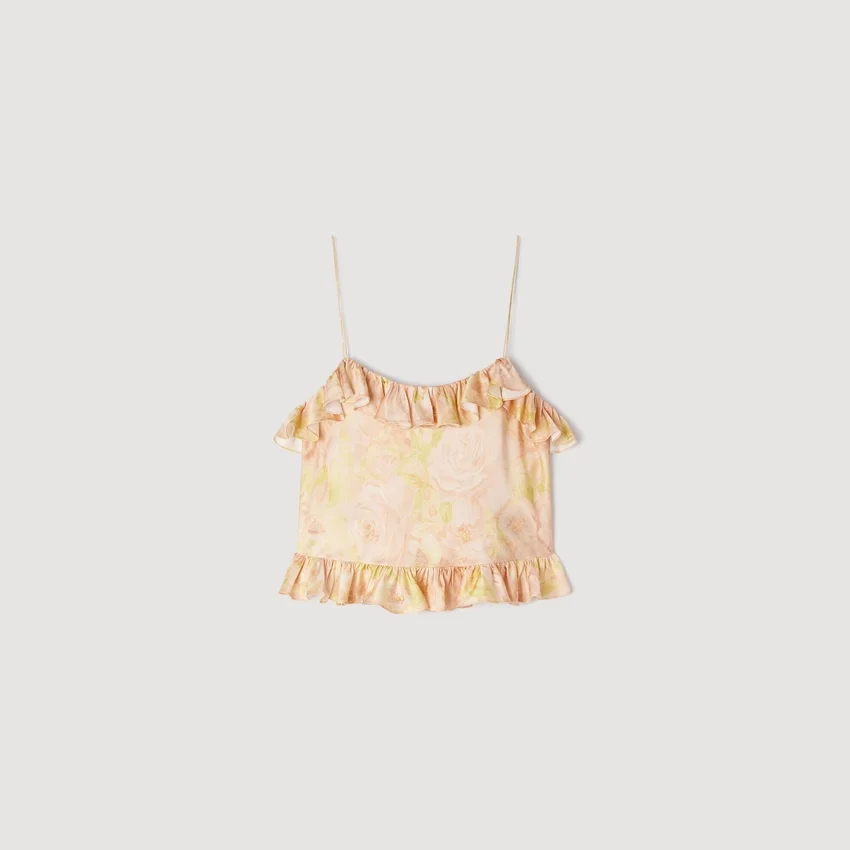 Flower print crop top Flower print crop top