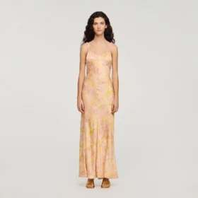 Flower print maxi dress
