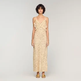 Flower print maxi dress