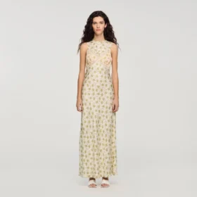 Flower print maxi dress