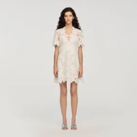 Flower print mini dress