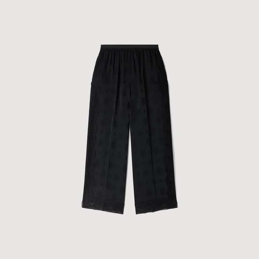Fluid Paisley Jacquard Trousers Fluid Paisley Jacquard Trousers