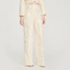Geometric sequin trousers