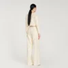 Geometric sequin trousers