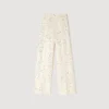 Geometric sequin trousers