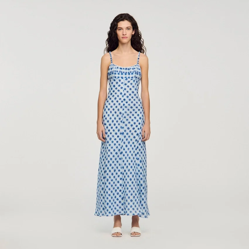 Gingham linen maxi dress Gingham linen maxi dress