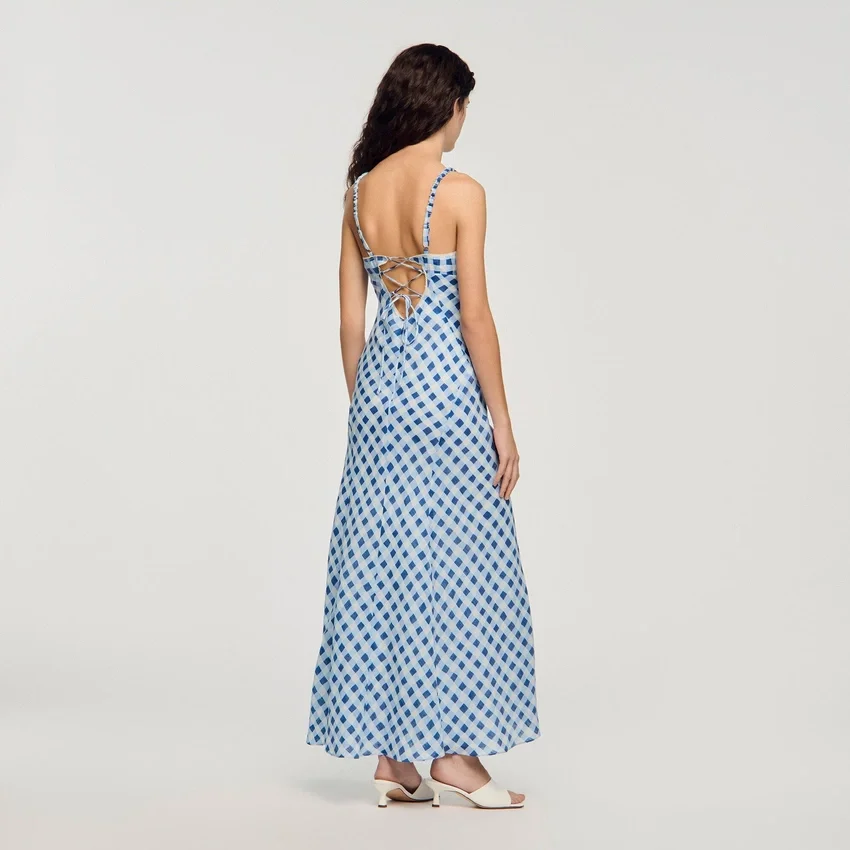 Gingham linen maxi dress Gingham linen maxi dress