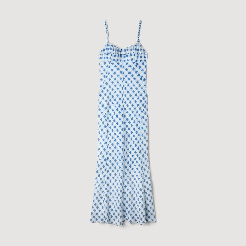 Gingham linen maxi dress Gingham linen maxi dress
