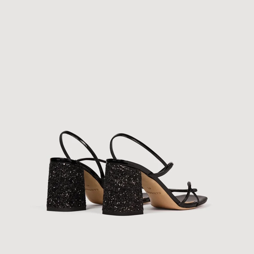 Glitter heel sandals Glitter heel sandals