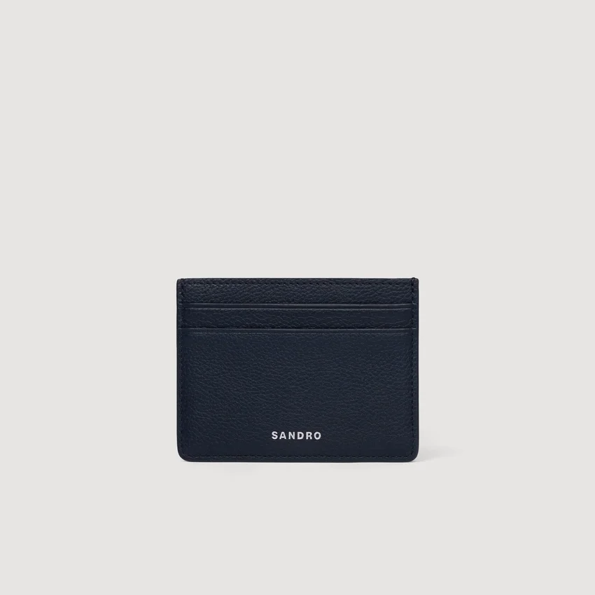 Grained leather card holder Grained leather card holder