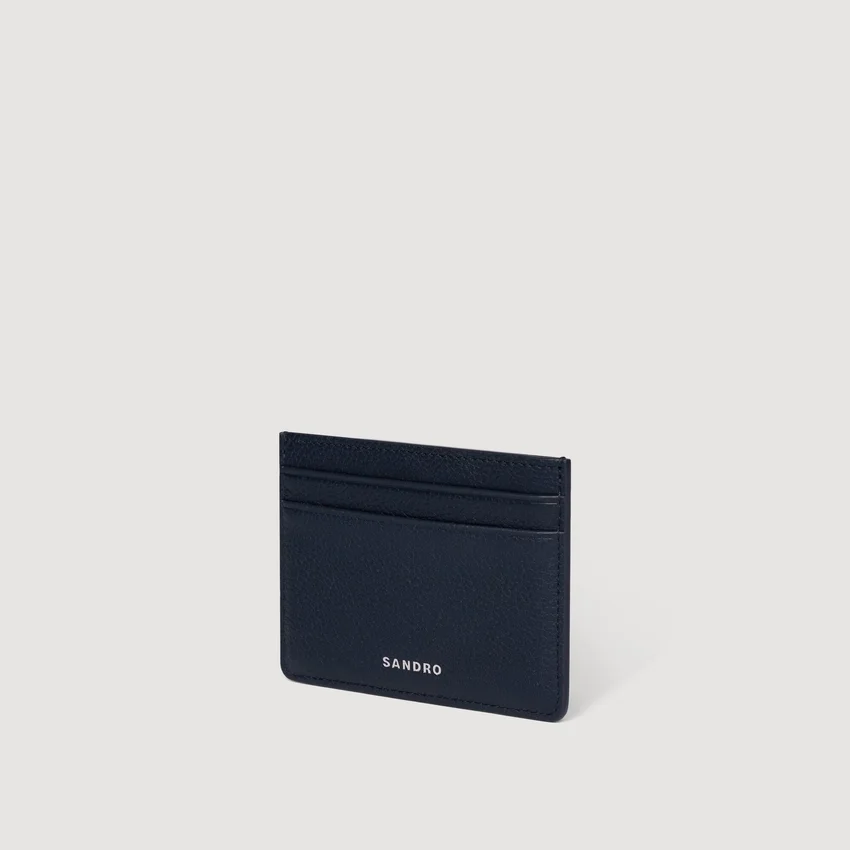 Grained leather card holder Grained leather card holder