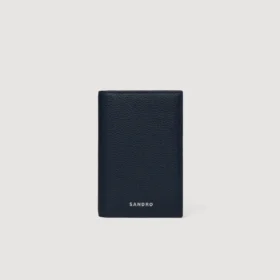 Grained leather foldable cardholder Grained leather foldable cardholder