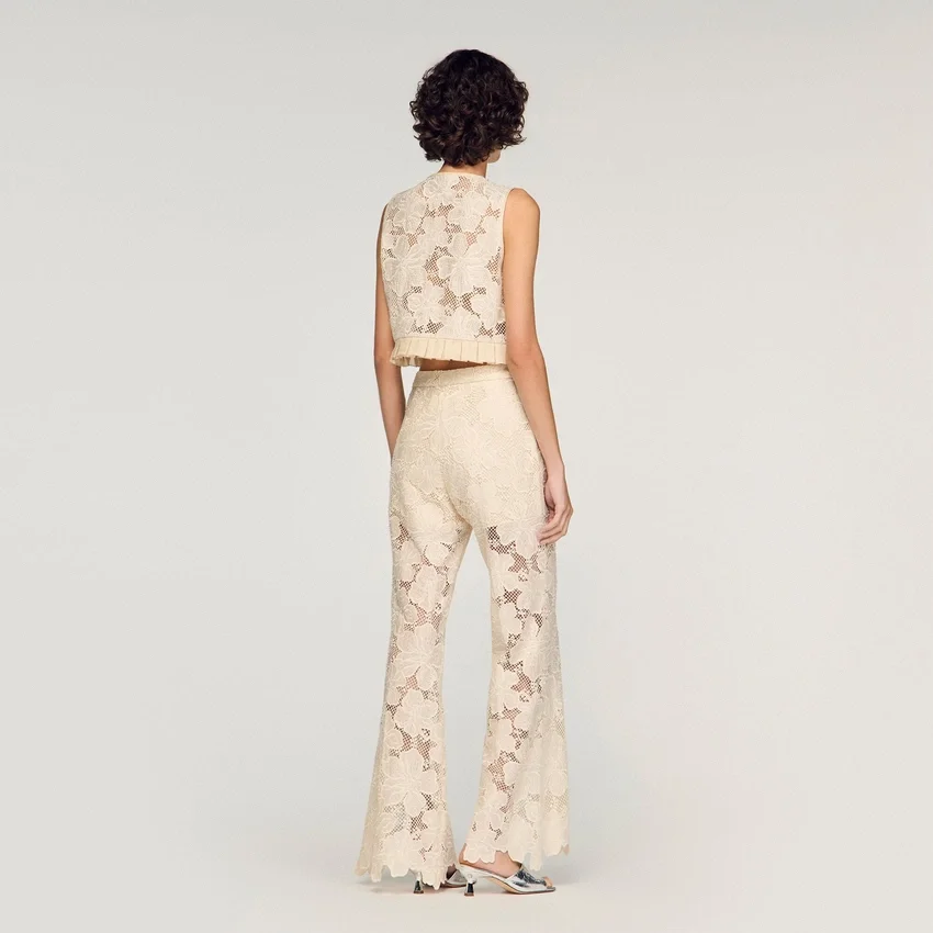 Guipure lace crop top Guipure lace crop top