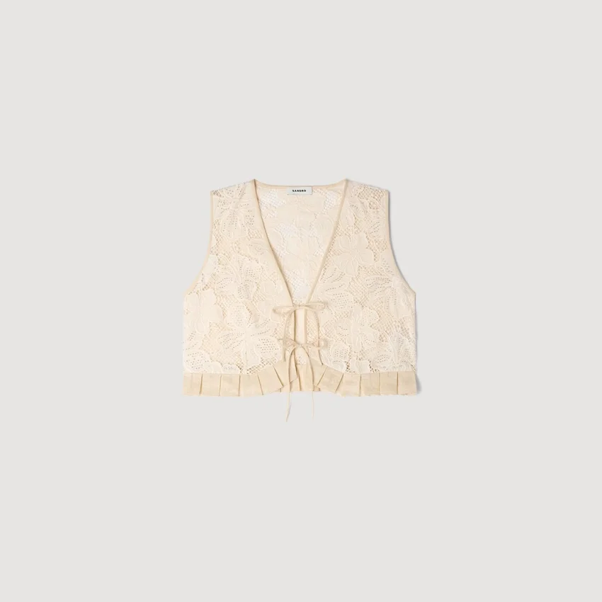 Guipure lace crop top Guipure lace crop top
