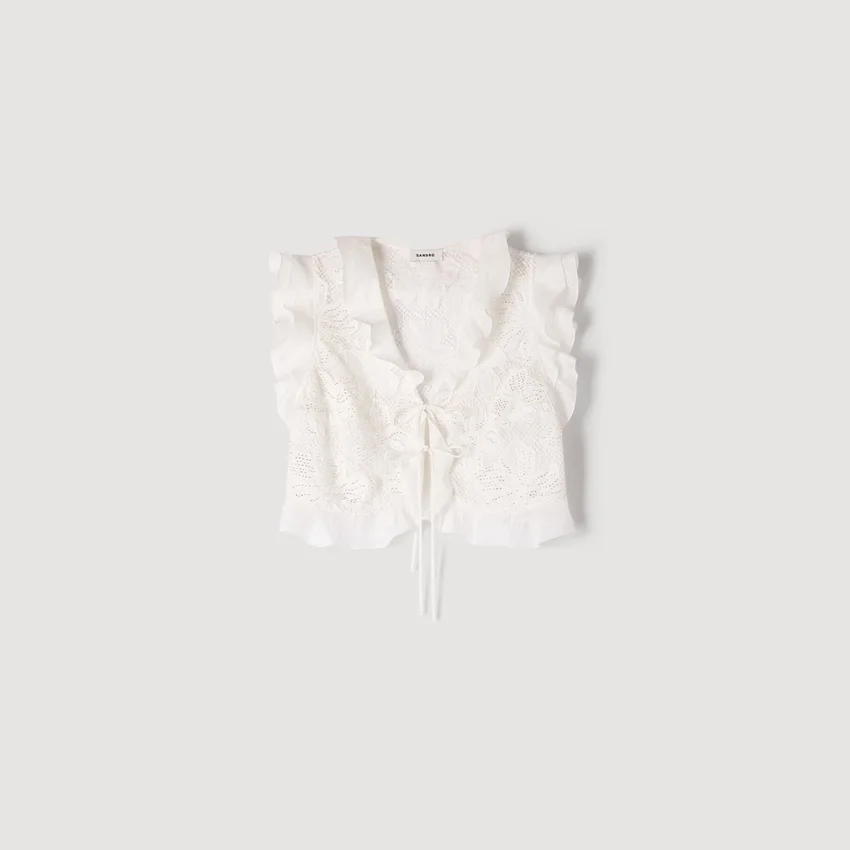 Guipure lace crop top Guipure lace crop top