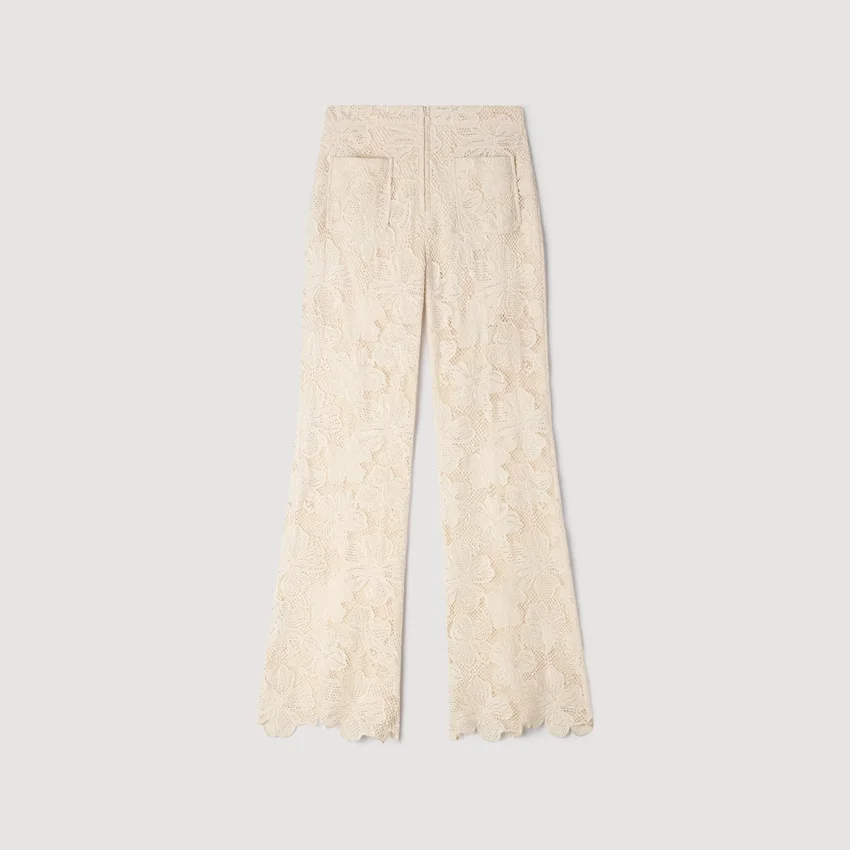 Guipure lace trousers Guipure lace trousers