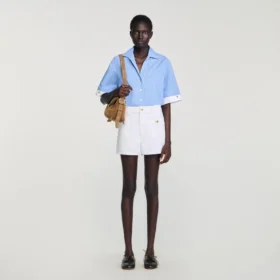 High waist denim shorts