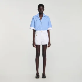 High waist denim shorts