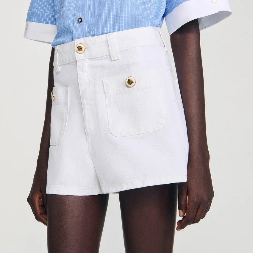 High waist denim shorts High waist denim shorts