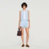 High-waisted beaded crochet shorts High-waisted beaded crochet shorts