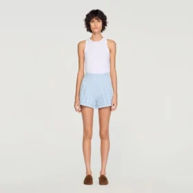 High-waisted beaded crochet shorts High-waisted beaded crochet shorts