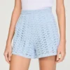 High-waisted beaded crochet shorts High-waisted beaded crochet shorts