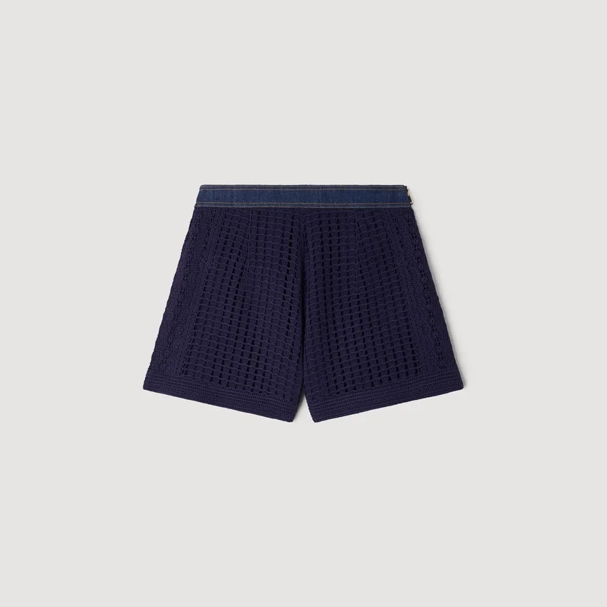 High-waisted crochet shorts High-waisted crochet shorts