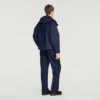 Hooded zip-up cotton jacket