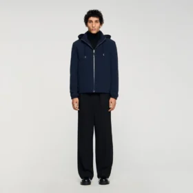 Hooded zip-up jacket