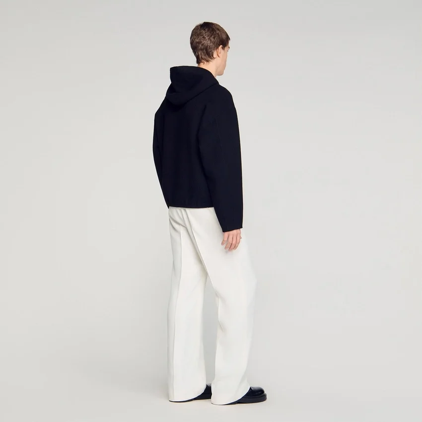 Hooded zip-up wool jacket Hooded zip-up wool jacket