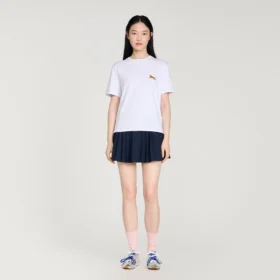 Horse embroidery cotton T-shirt