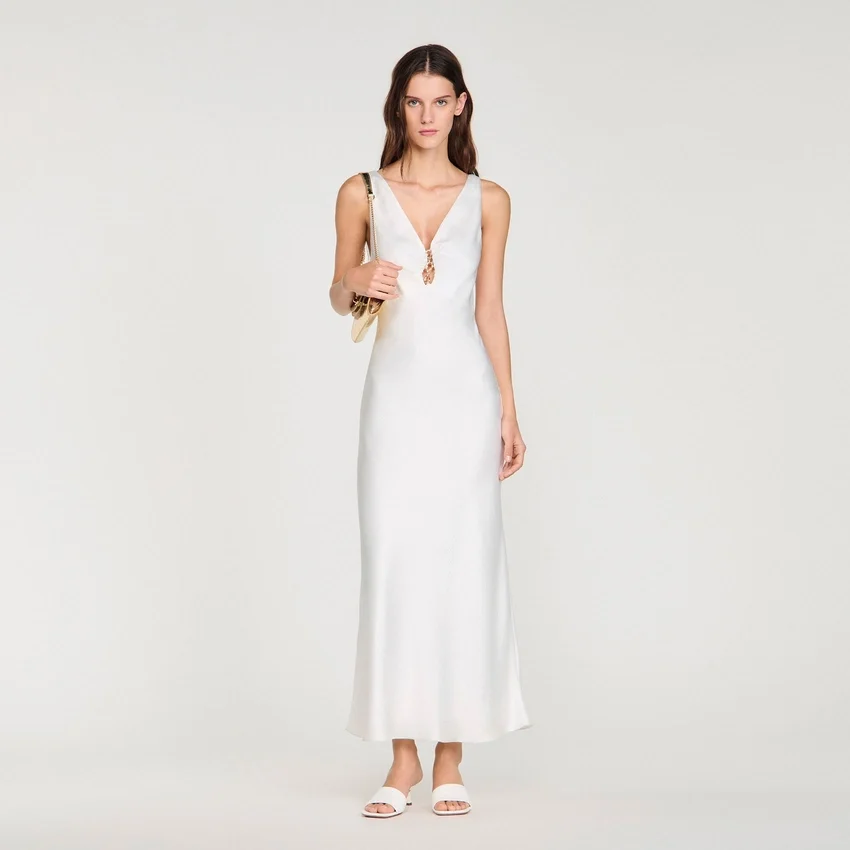 Jewel satin-effect maxi dress Jewel satin-effect maxi dress