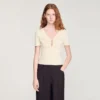 Jewelled cropped cotton T-shirt Jewelled cropped cotton T-shirt