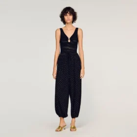 Jewelry detail knit bodysuit