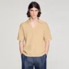 Jute-effect polo shirt Jute-effect polo shirt