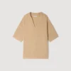 Jute-effect polo shirt Jute-effect polo shirt