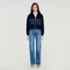 Knit and denim sweatshirt Knit and denim sweatshirt