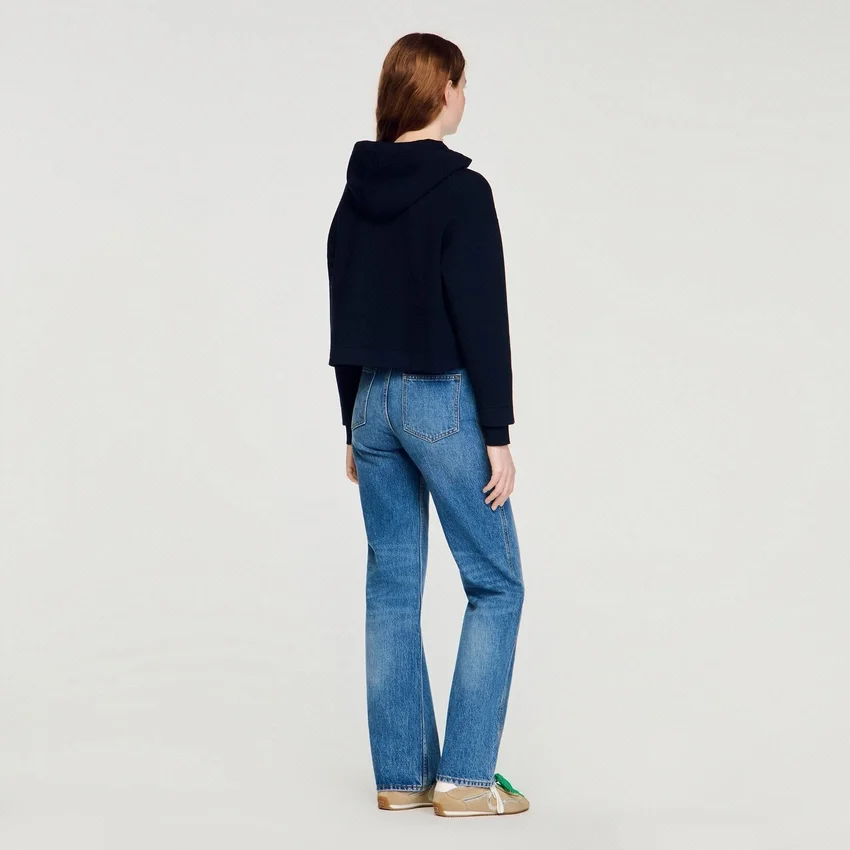 Knit and denim sweatshirt Knit and denim sweatshirt