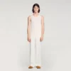 Knit crew neck vest top Knit crew neck vest top