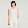 Knit crew neck vest top Knit crew neck vest top