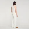 Knit crew neck vest top Knit crew neck vest top