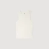 Knit crew neck vest top Knit crew neck vest top