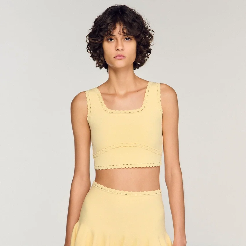 Knit crop top Knit crop top