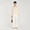 Knit-effect regular-collar jacket Knit-effect regular-collar jacket
