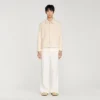 Knit-effect regular-collar jacket Knit-effect regular-collar jacket