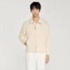 Knit-effect regular-collar jacket Knit-effect regular-collar jacket