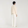 Knit-effect regular-collar jacket Knit-effect regular-collar jacket